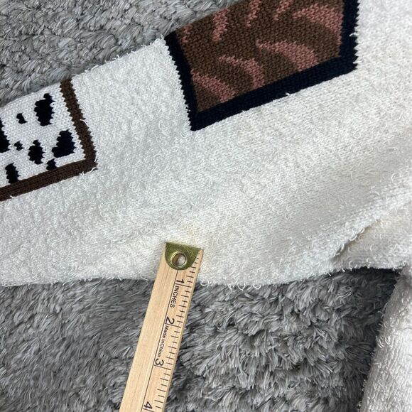 Vintage Berek Knit Cardigan Sweater Medium Jungle Animals All Over Print *READ* - Picture 11 of 11
